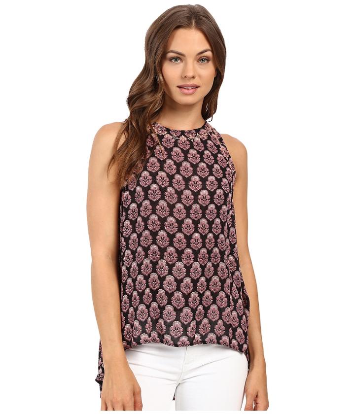 Brigitte Bailey - Arika Sleeveless Embroidered Dress With Lace-up Back