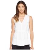 Ellen Tracy - Belted Poplin Shell