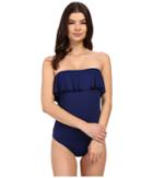 La Blanca - Core Solid Ruffle Bandeau One Piece