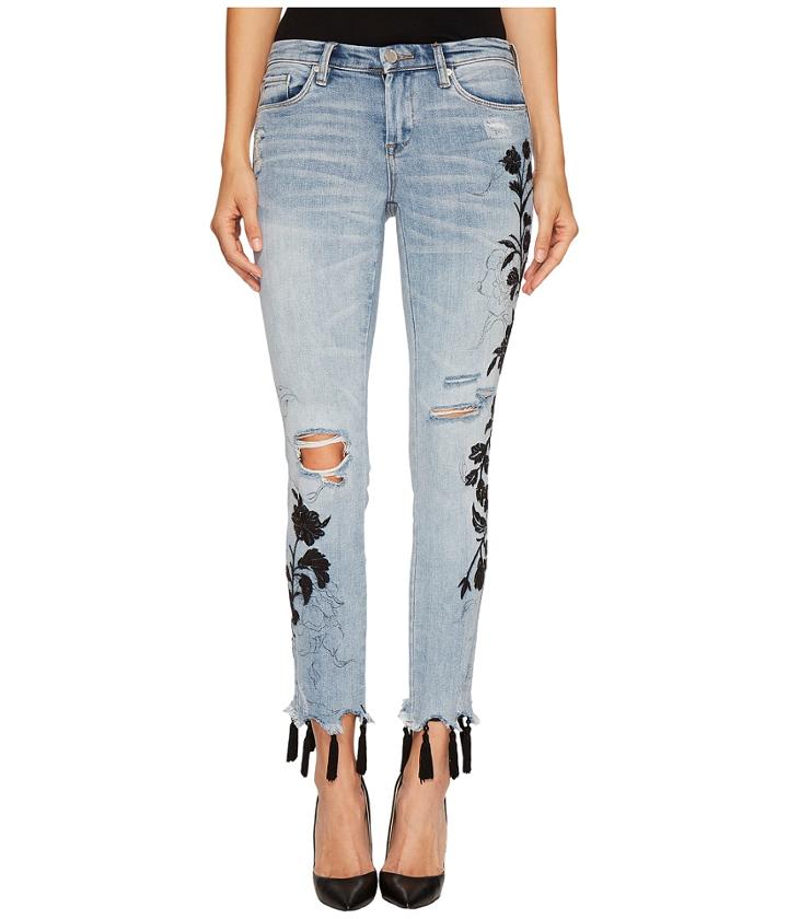 Blank Nyc - Floral Crop Skinny Classique In Shadow Bloom
