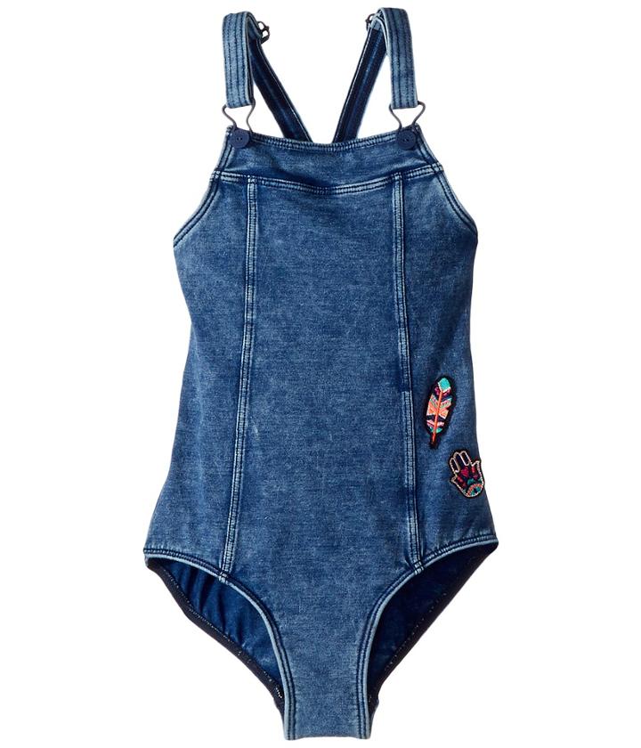 Seafolly Kids - Moonchild Denim Dungaree Tank One-piece