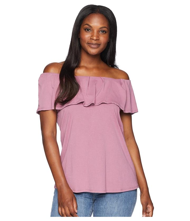 B Collection By Bobeau - Marti Overlay Tee