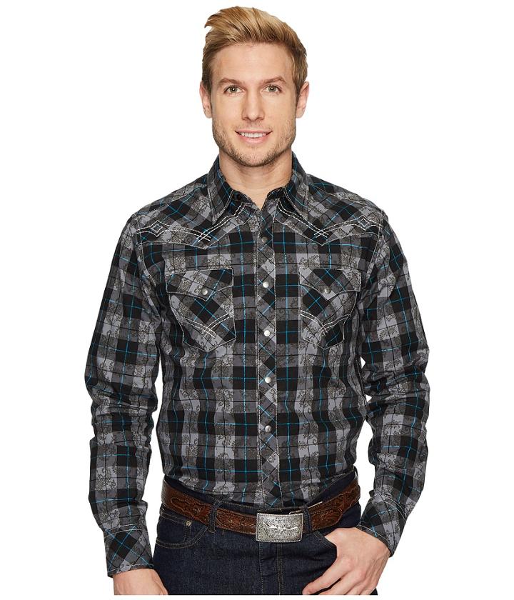 Wrangler - Long Sleeve Rock 47 Shirt Plaid