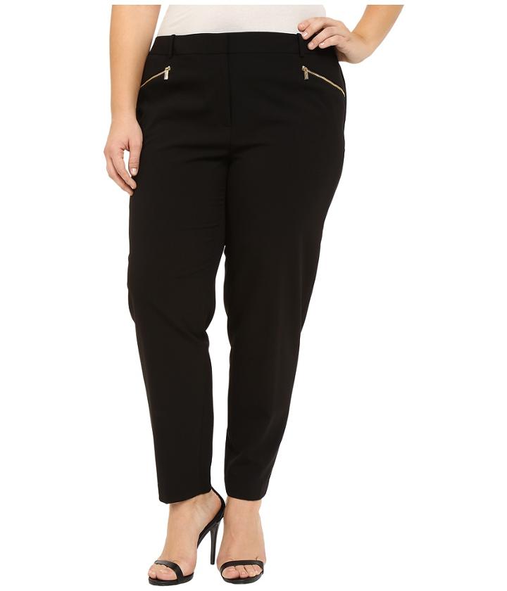 Calvin Klein Plus - Plus Size Skinny Pants With Zippers