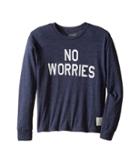 The Original Retro Brand Kids - No Worries Long Sleeve Tri-blend Tee