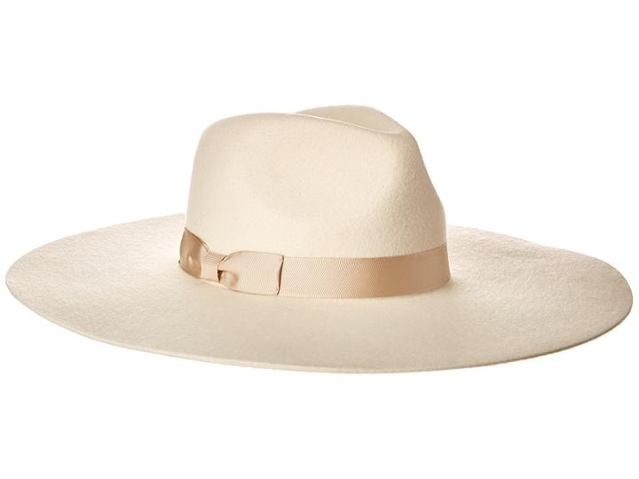 Lack Of Color - Montana Ivory Bone Wool Wide Brim Felt Fedora