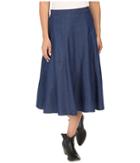 Roper - 0425 5 Oz Denim Gored Midi Length Skirt