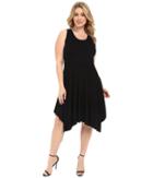Karen Kane Plus - Plus Size Jamie Angled Hem Dress
