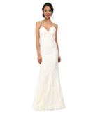Faviana Lace Scoop Neck Dress 7439
