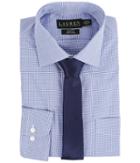 Lauren By Ralph Lauren - Microcheck Spread Collar Slim Button Down Shirt