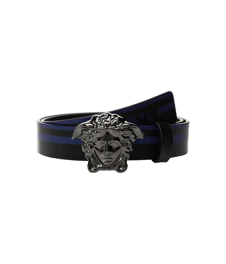 Versace Kids - Medusa Buckle Belt W/ Stripe