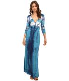 Culture Phit - Aaric Wrap Front 3/4 Sleeve Maxi Dress