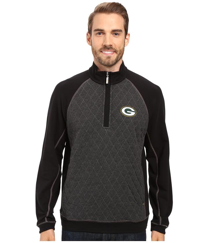 Tommy Bahama - Green Bay Packers Nfl Gridiron 1/2 Zip Pullover