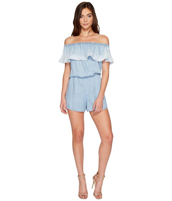 Michael Stars - Linen Denim Tencel Convertible Romper