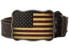 M&amp;f Western - Vintage Embossed Usa Buckle Belt