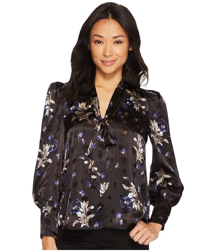 Rebecca Taylor - Long Sleeve Violet Floral Top