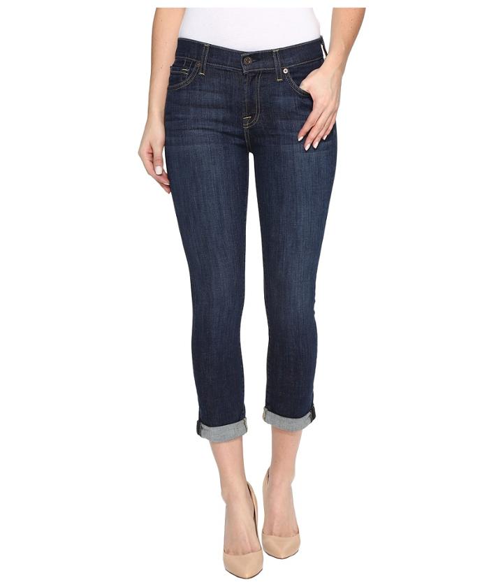 7 For All Mankind - Skinny Crop Roll In Nouveau New York Dark