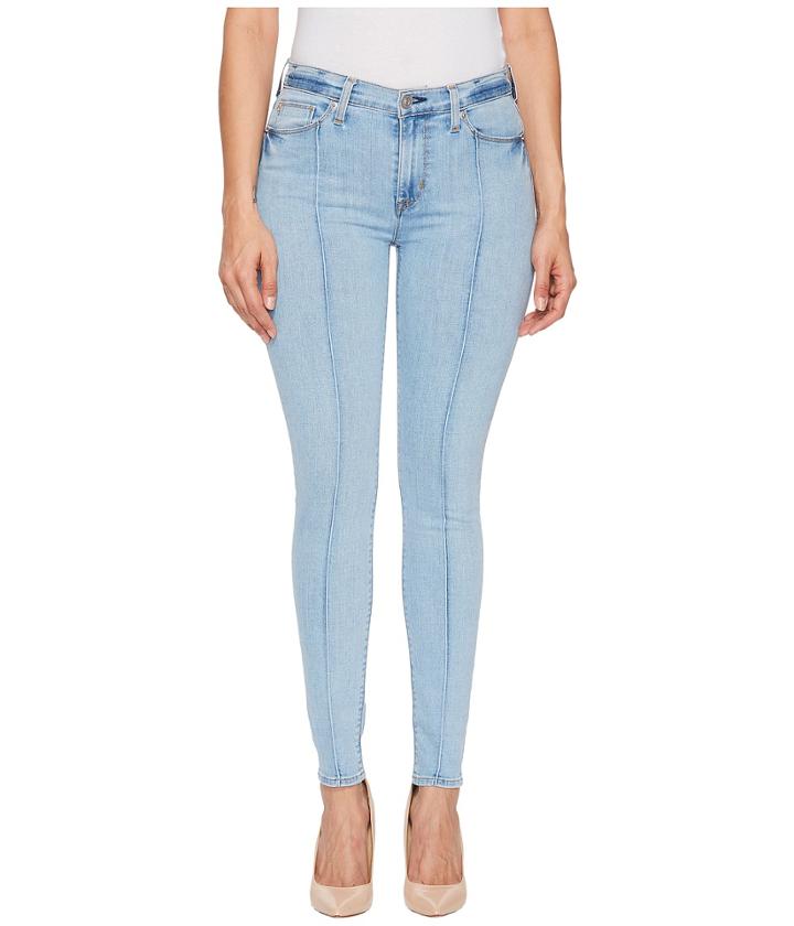 Hudson - Barbara High-waist Pin Tuck Ankle Skinny Jeans In Nymph