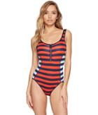 Tommy Hilfiger - Indy Stripe Scoop Neck One-piece