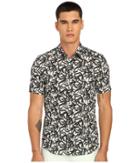 Marc Jacobs - Layered Leaf Slim Short Sleeve Button Up