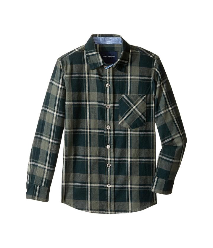 Toobydoo - Forest Green Flannel Shirt