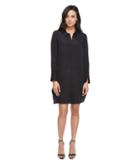 Halston Heritage - Long Sleeve Shirtdress W/ Wide Cuff