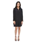 Halston Heritage - Long Sleeve Shirtdress W/ Wide Cuff