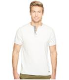 True Grit - Vintage Soft Slub Jersey Short Sleeve Crew Henley With Contrast