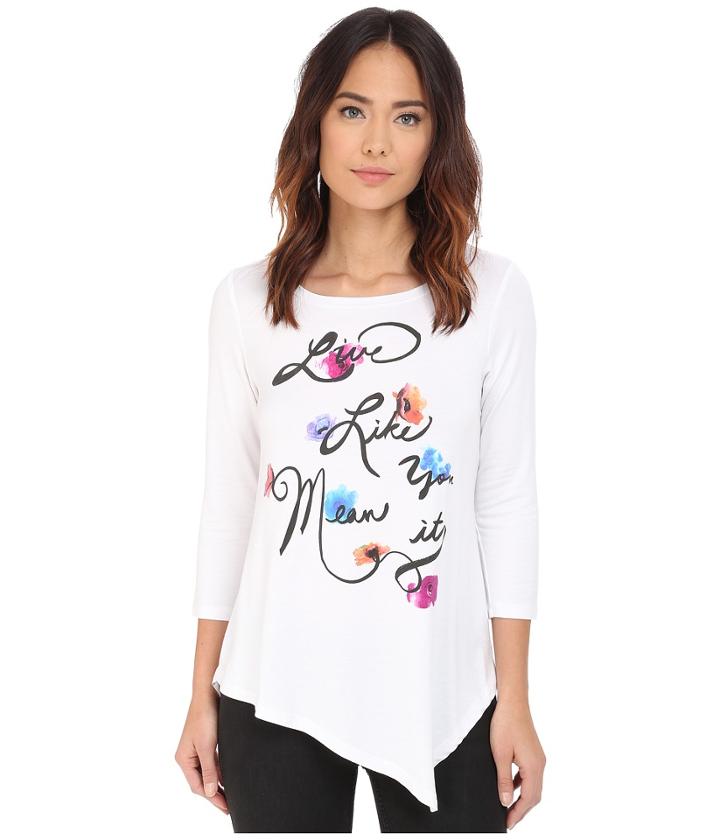 Nydj - Leah Graphic 3/4 Sleeve Tee