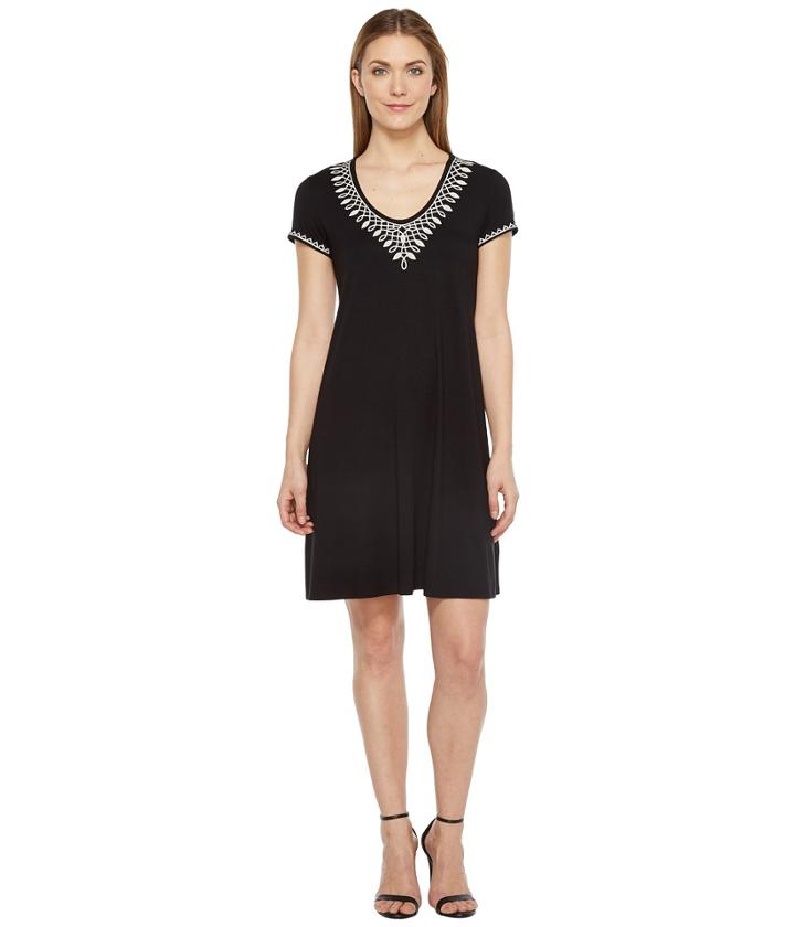 Karen Kane - Embroidered T-shirt Dress