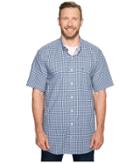 Nautica Big &amp; Tall - Big Tall Short Sleeve Medium Plaid Wrinkle Resistant Woven Shirt