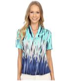 Jamie Sadock - Fringe Print Short Sleeve Top