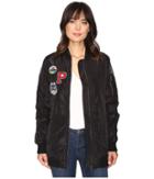 Brigitte Bailey - Monica Extra Long Bomber With Patches