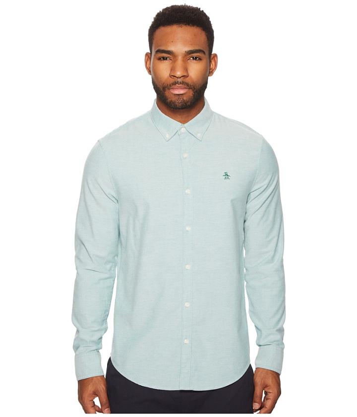 Original Penguin - New Long Sleeve Oxford Stretch Shirt