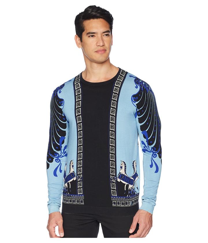 Versace Collection - Horse Print Silk Sweater