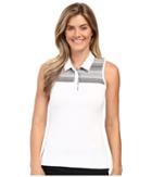 Adidas Golf - Melange Stripe Sleeveless Polo