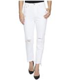 Ag Adriano Goldschmied - Phoebe High Waisted Tapered Leg In 5 Years White Frayed