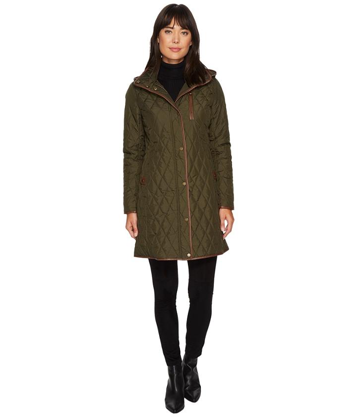 Lauren Ralph Lauren - 3/4 Quilt W/ Faux Leather