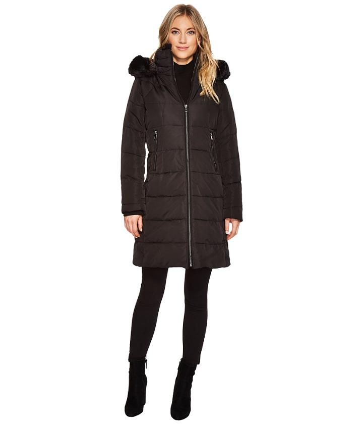 Vince Camuto - Faux Fur Trim Hooded Down N1991
