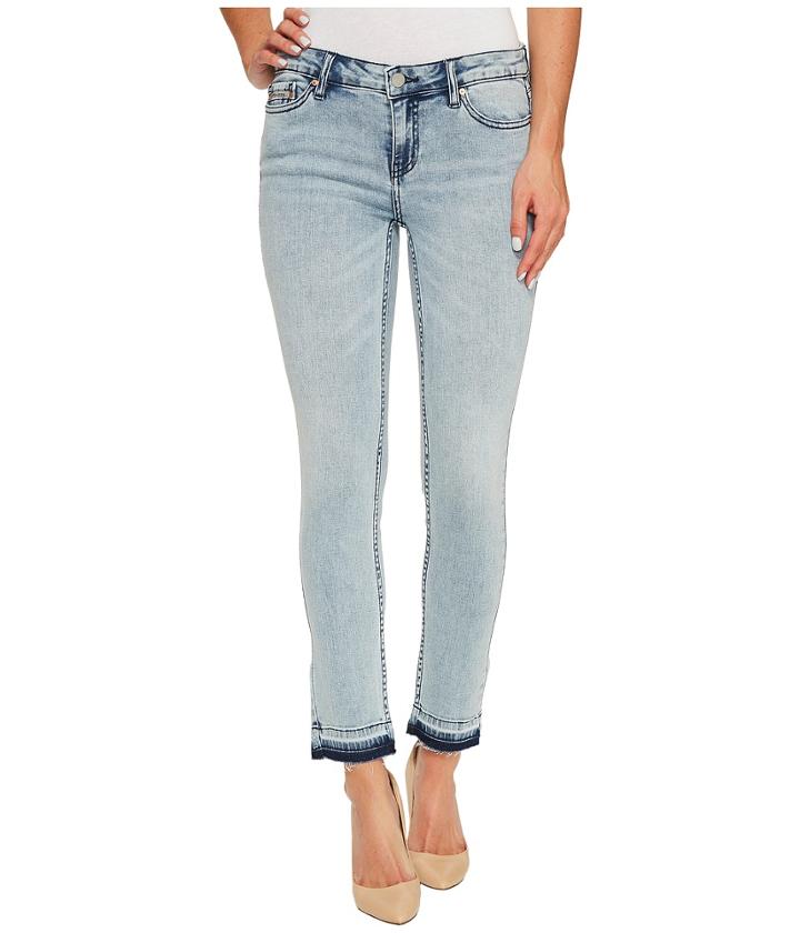 Calvin Klein Jeans - Ankle Skinny Jeans In Isla Blue Destruct Wash