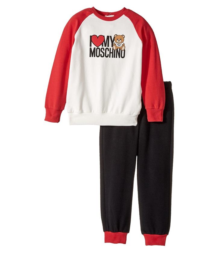 Moschino Kids - 'i Love Moschino' Teddy Bear Sweat Top Pants