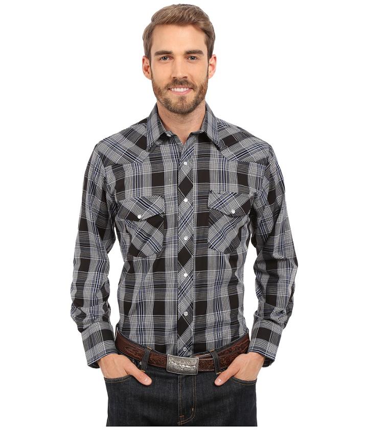 Roper - 0291 Dark Navy Plaid