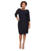 Adrianna Papell - Plus Size 3/4 Sleeve Lace Dress