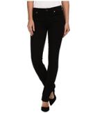 7 For All Mankind Slim Illusion Luxe Kimmie Straight In Slim Illusion Luxe Black