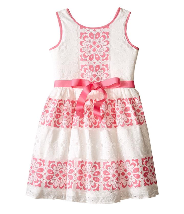 Us Angels - Sleeveless Lace Dress W/ Cut Out Back Skirt
