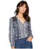 Lucky Brand - Vintage Mixed Print Top
