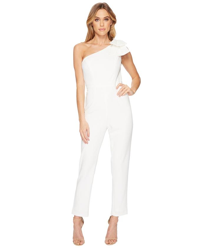 Adrianna Papell - One Shoulder Jumpsuit With Bow Detail