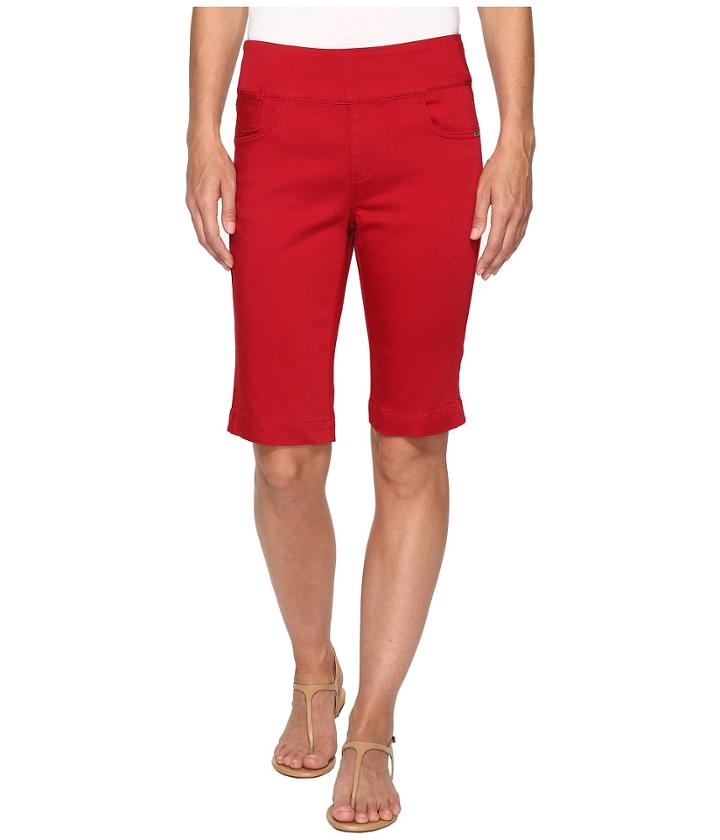 Fdj French Dressing Jeans - D-lux Denim Pull-on Bermuda In Red