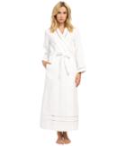 Oscar De La Renta - Spa Brushed Cotton Stripe Waffle Long Robe