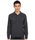 The Kooples - Double Face Checks Denim Shirt